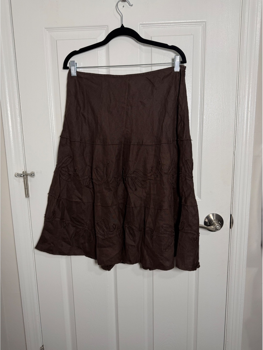 Vintage db Life Tiered Fairycore y2k Linen Skirt